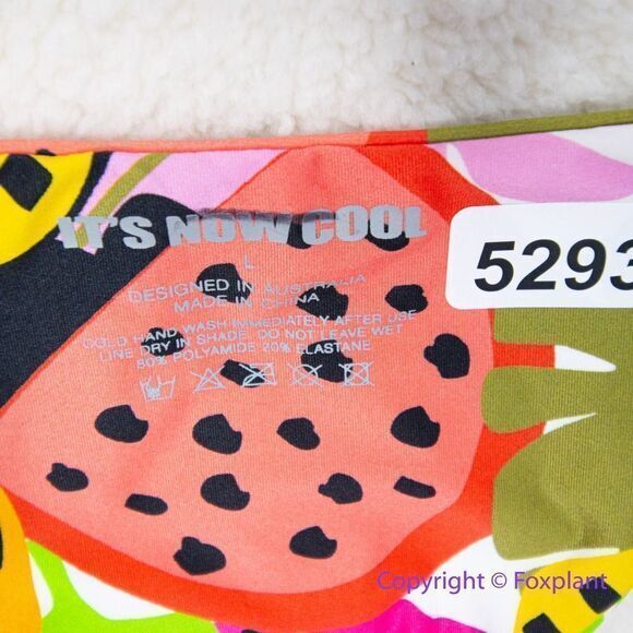 NEW It’s now cool String Bikini Bottom cheeky thong in Tropicool, size L - Picture 12 of 12